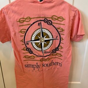 Simply Southern size small coral tshirt